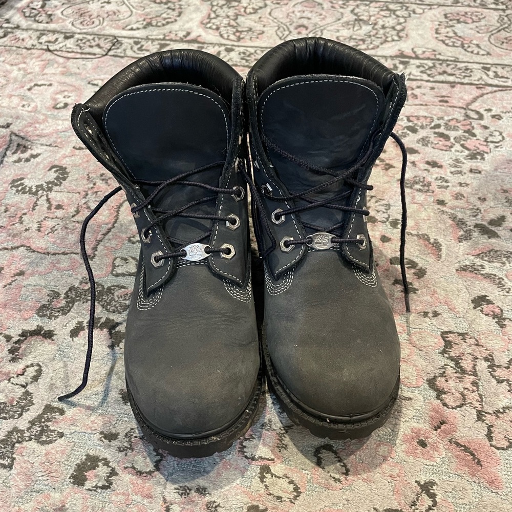 Blue Gray Timberland Boots